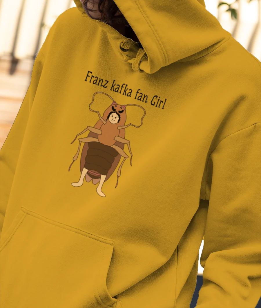 Franz Kafka fan girl Front-Printed Hoodie