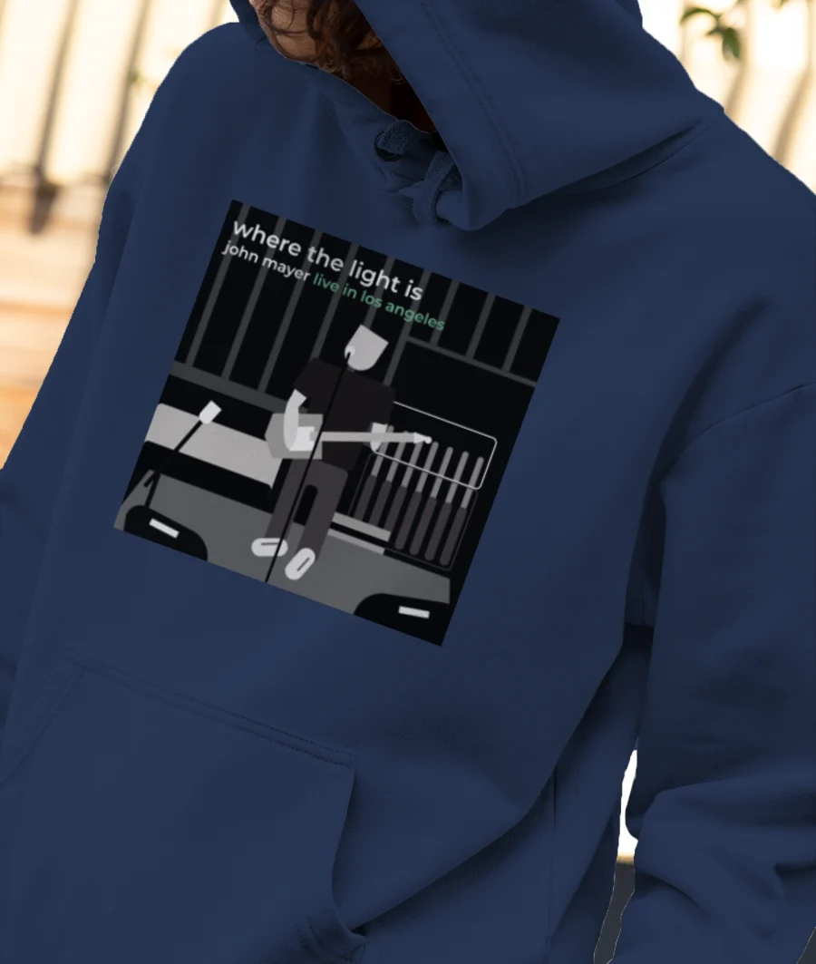 where the light is- john mayer Front-Printed Hoodie