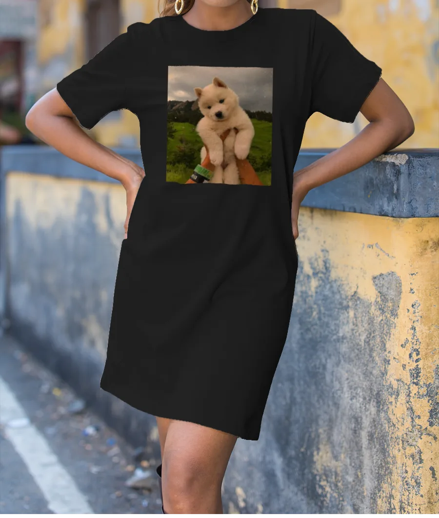 Cute Dog / Puppy T-Shirt Dress