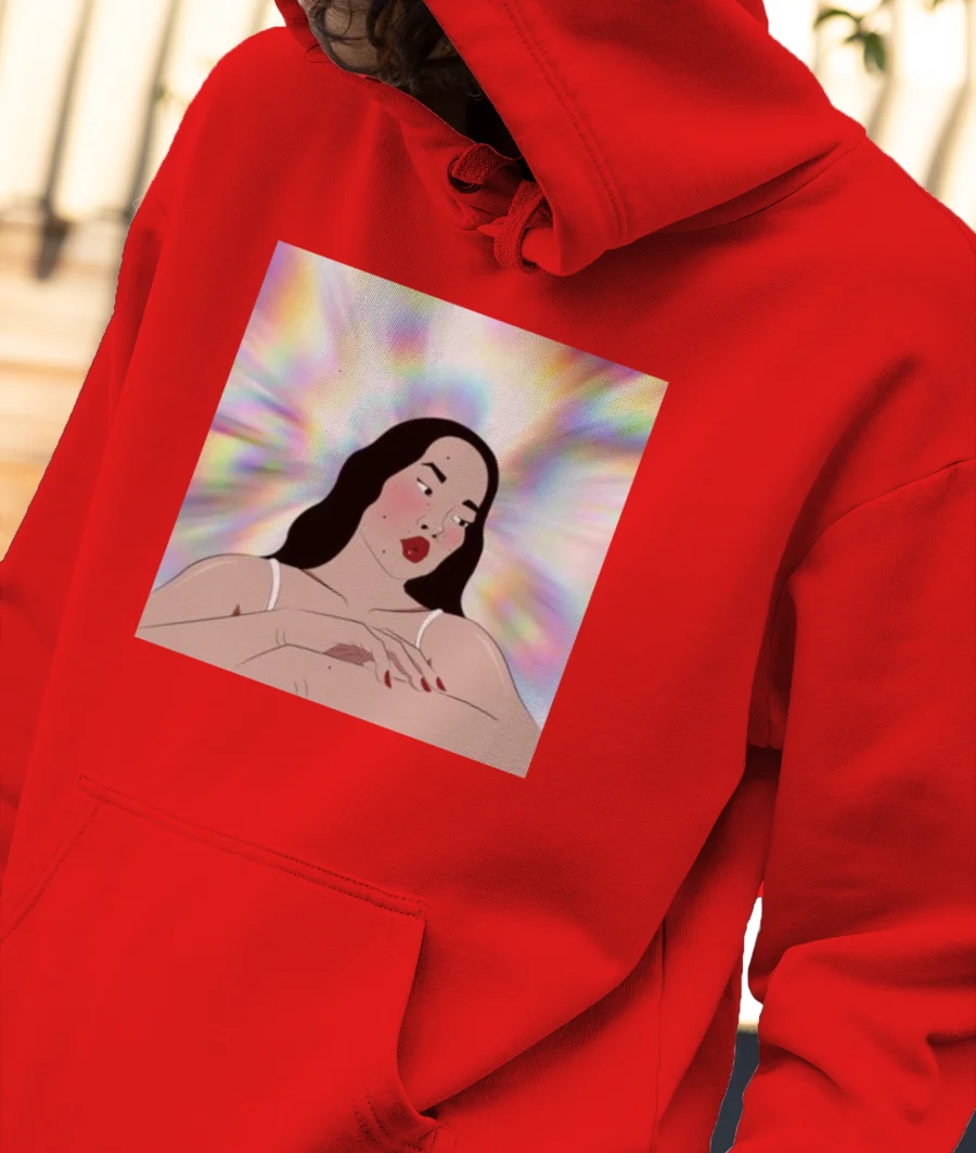 Tsunaina  Front-Printed Hoodie