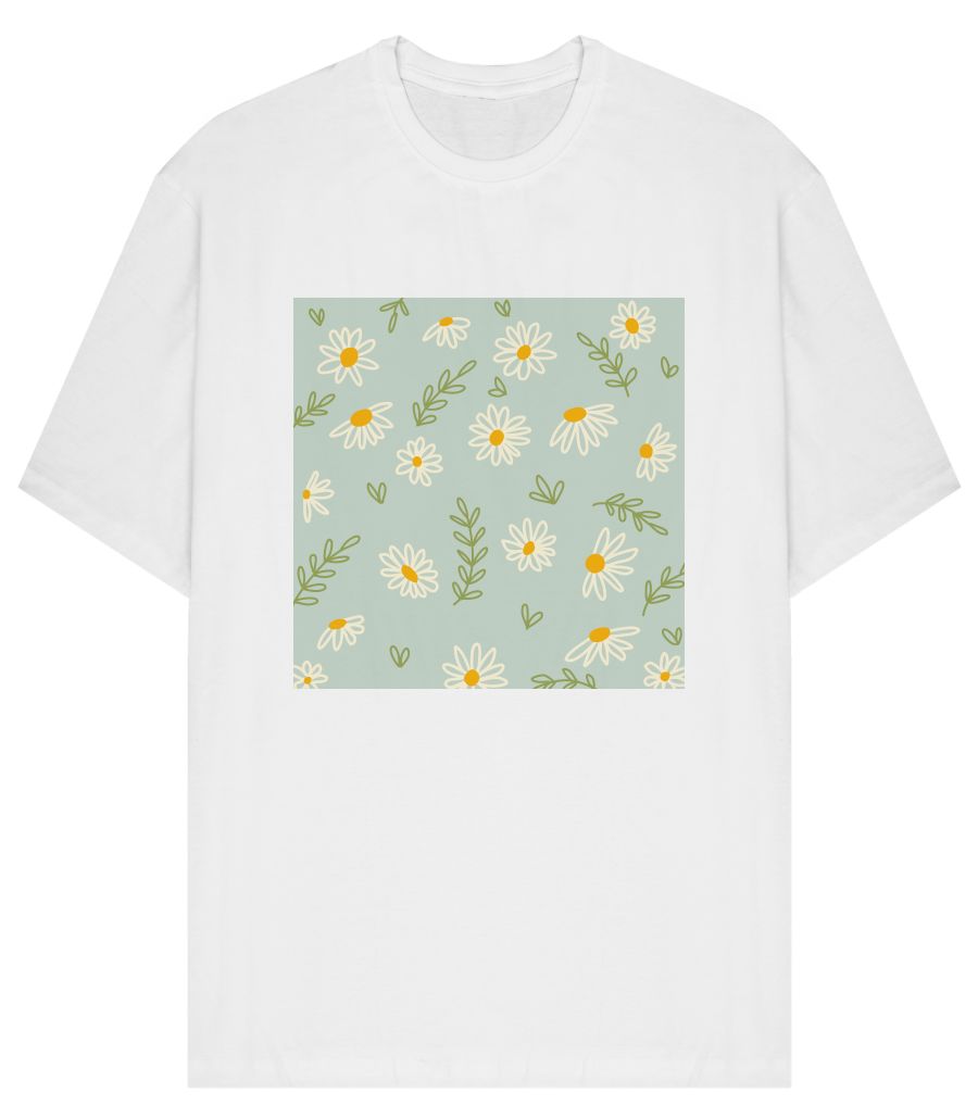 Pastel floral pattern - Oversized T-Shirt