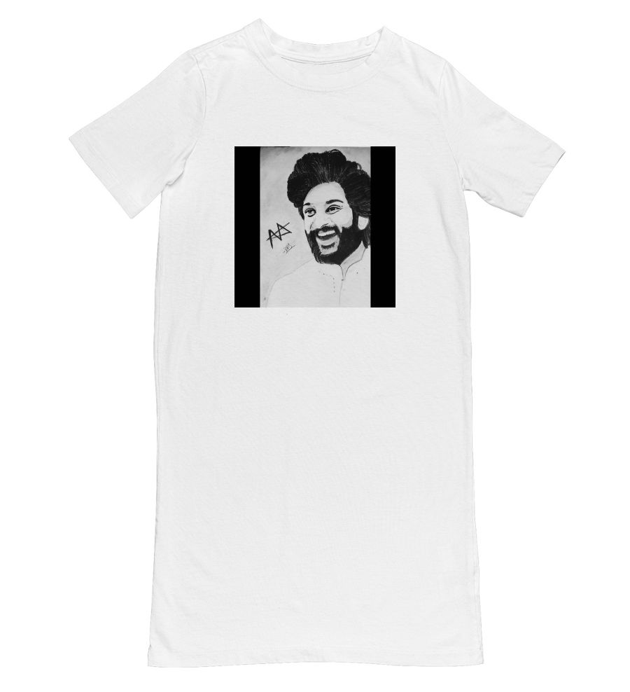 Allu arjun Wear White Color Printed Shirt