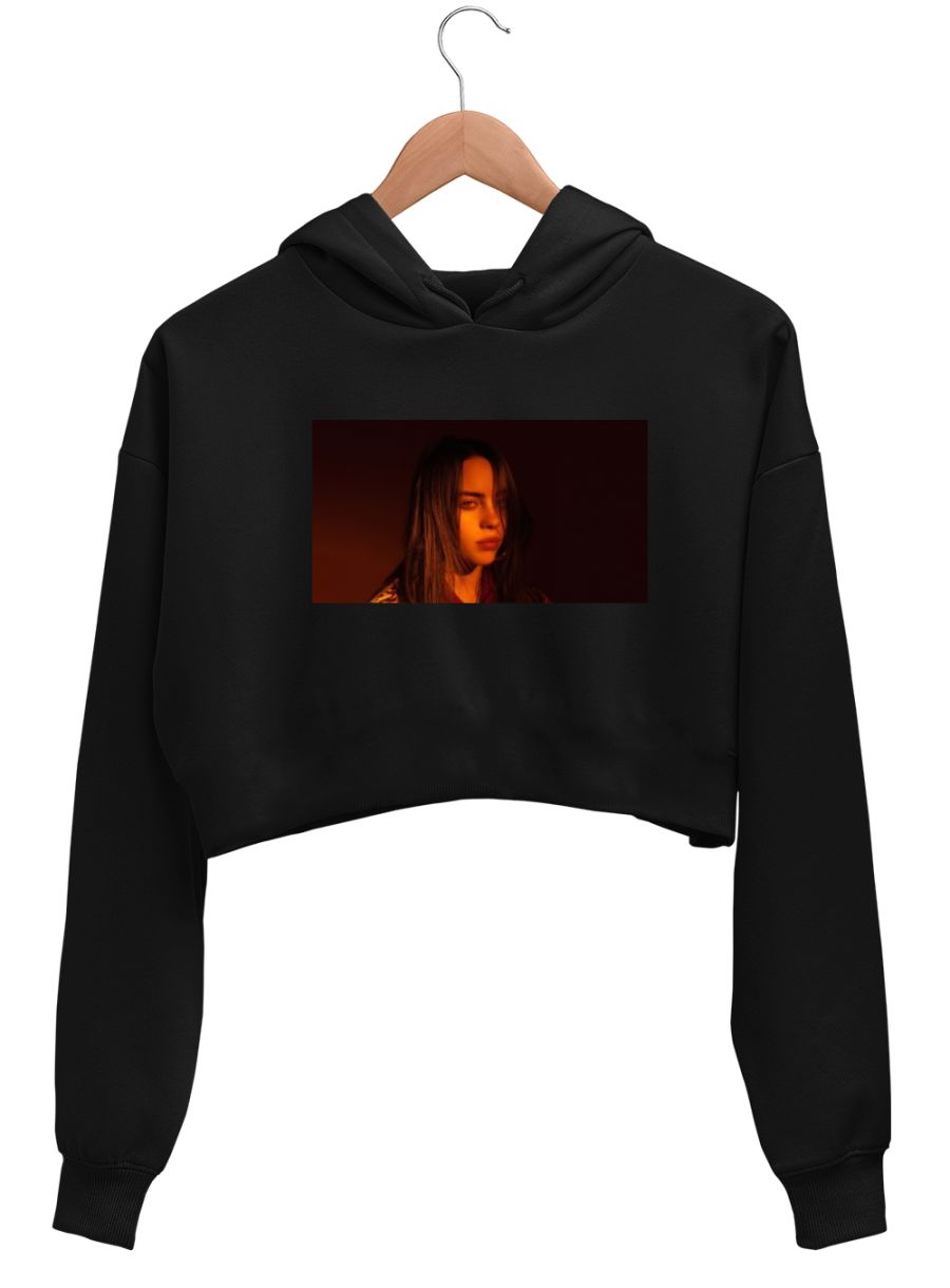 billie eilish Crop Hoodie Frankly Wearing