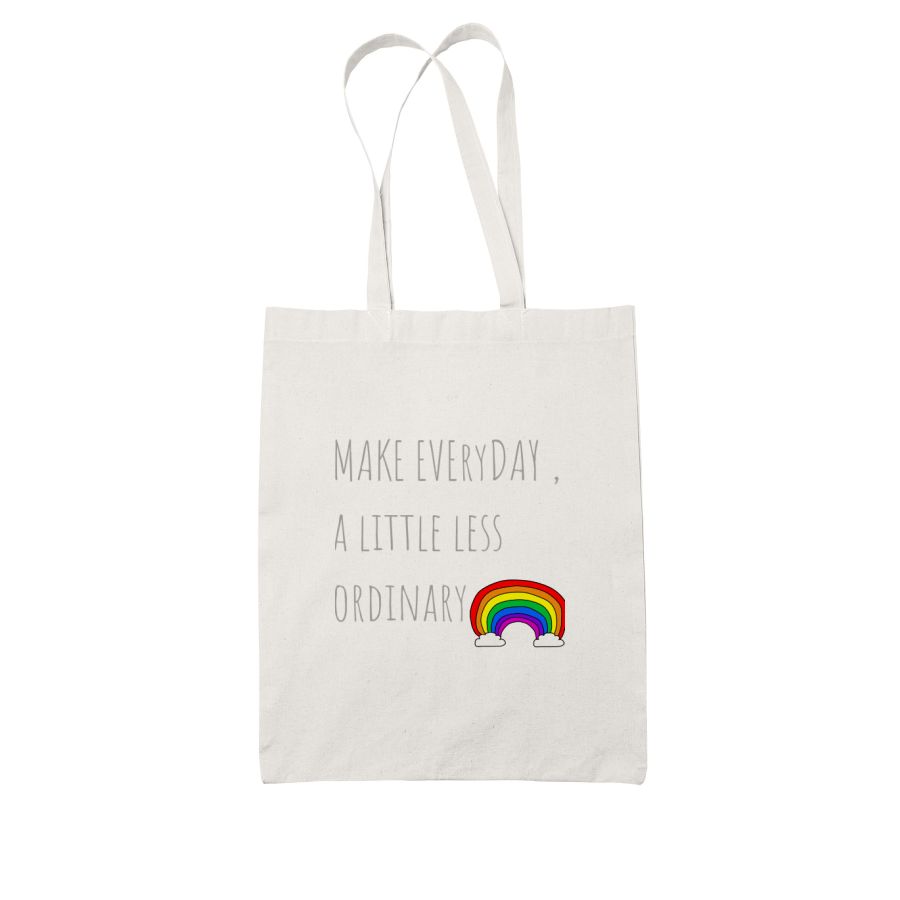 A little less ordinary White Tote Bag Frankly Wearing