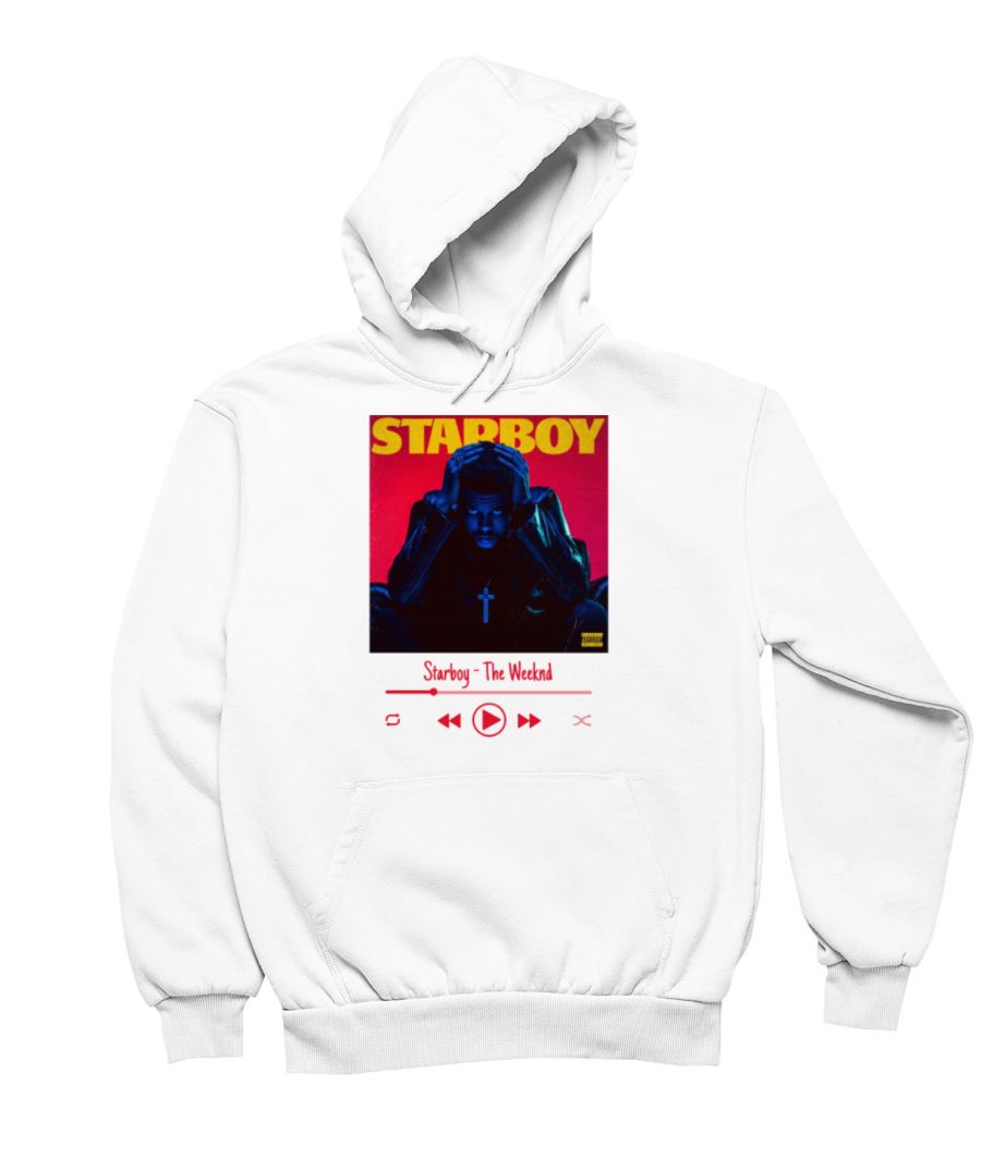 Starboy - The Weeknd - Front-Printed Hoodie - Frankly Wearing