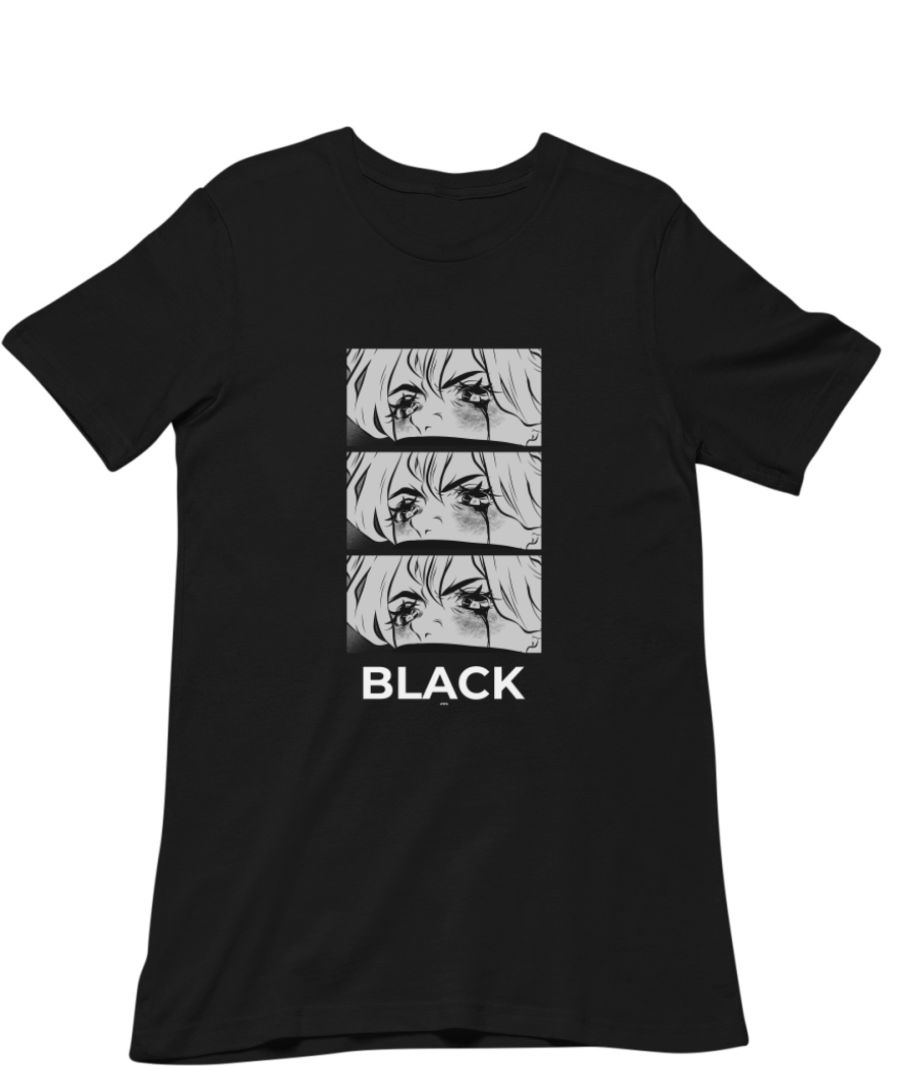 Buy Black Anime Tshirt Online In India  Etsy India