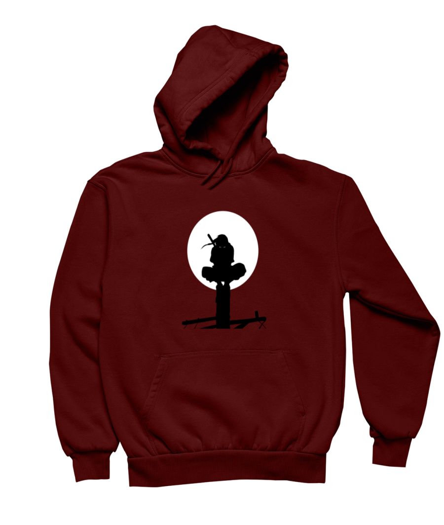 TeeWink Latest Unisex Naruto Kakashi Anime Design Printed Hooded Hoodies   Pullover Sweatshirts for Men