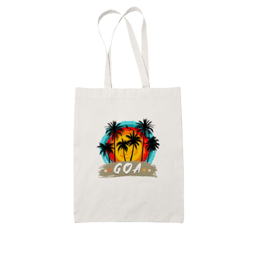GOA-T design - White Tote Bag - Frankly Wearing