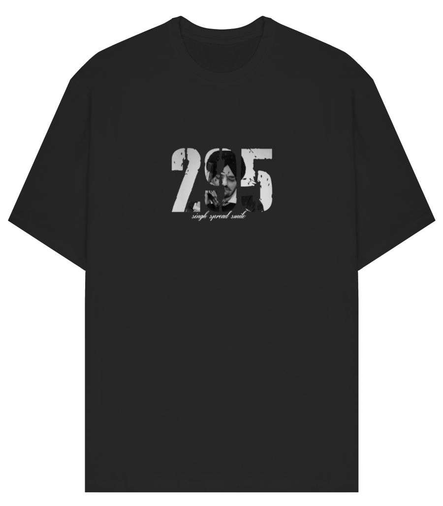 295 -Sidhu Moosewala Oversized T-Shirt - Frankly Wearing