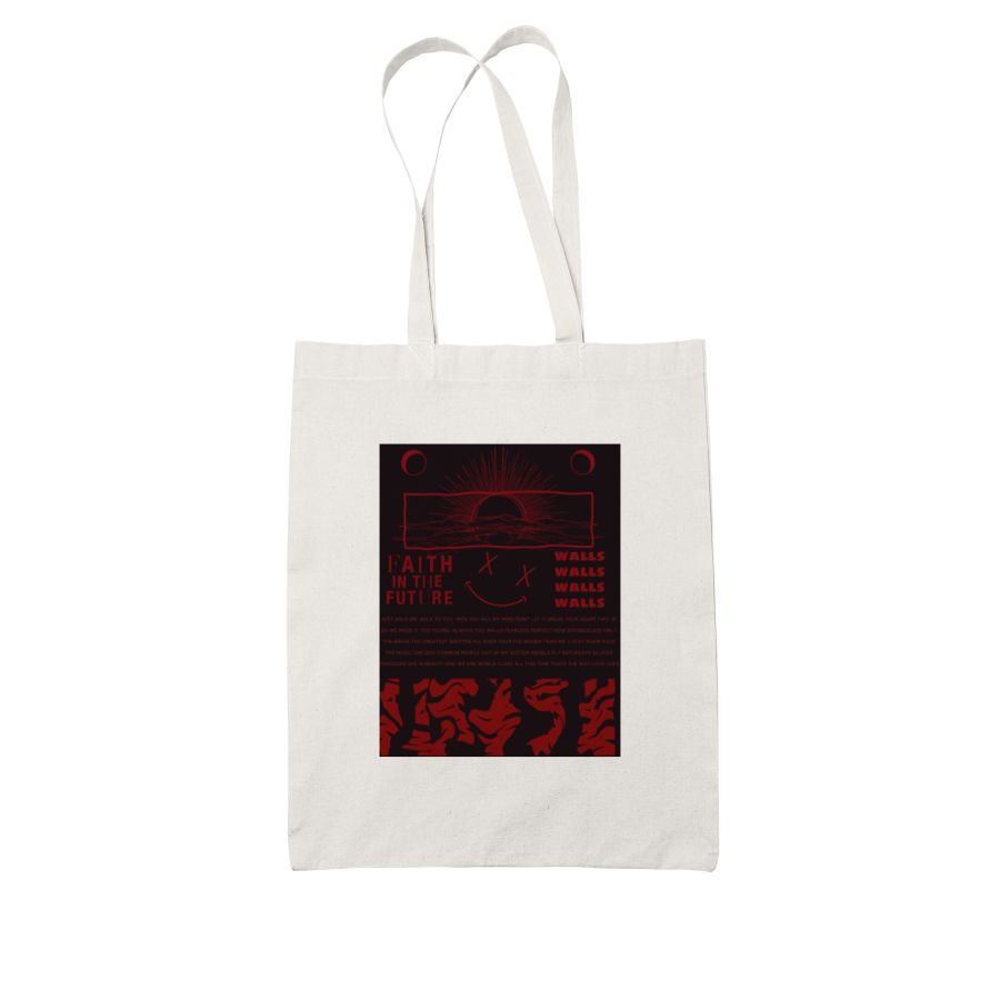 LOUIS TOMLINSON - White Tote Bag - Frankly Wearing