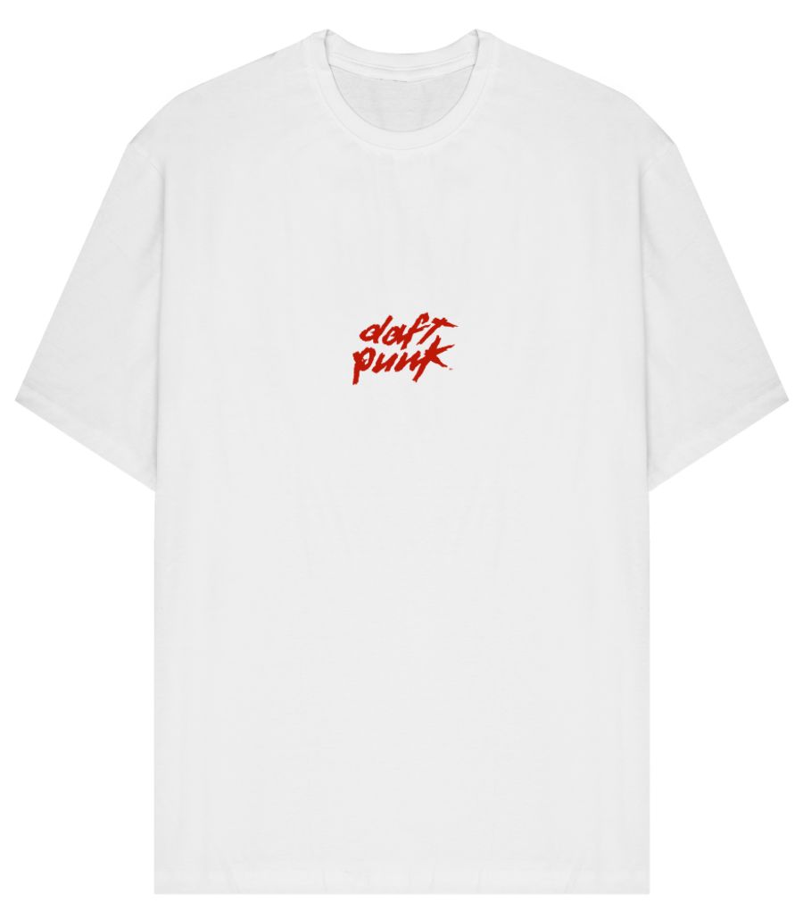 Daft Punk Oversized T-Shirt (Front & Back Print) - Frankly Wearing