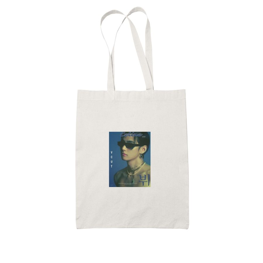 BTS-V  Kim Taehyung - White Tote Bag - Frankly Wearing