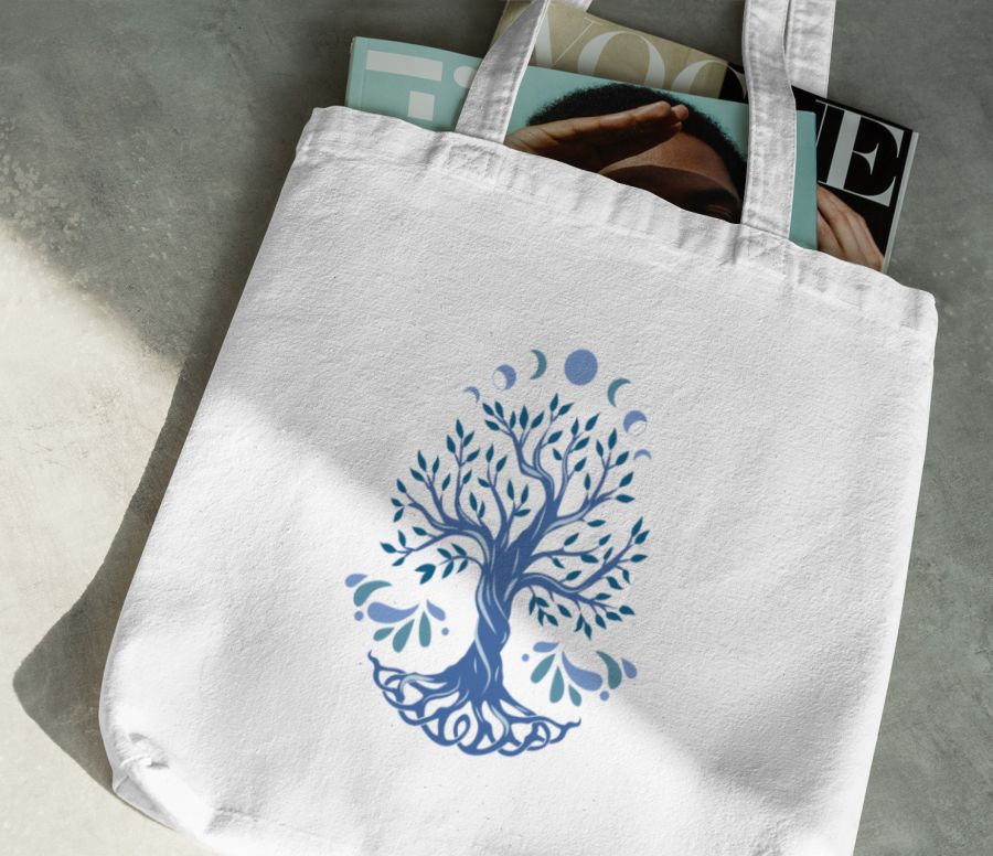 Colorful Tree of Life Tote Bag 