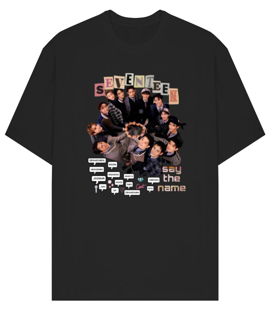seventeen kpop band tee Oversized T-Shirt - Frankly Wearing