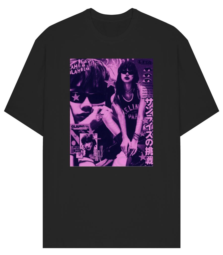 Lalisa/Lisa (Blackpink) - Front-Printed Oversized T-Shirt