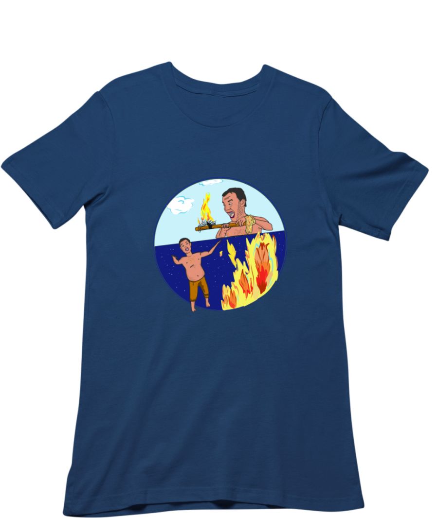 Cast away : I made fire - Classic T-Shirt - Frankly Wearing