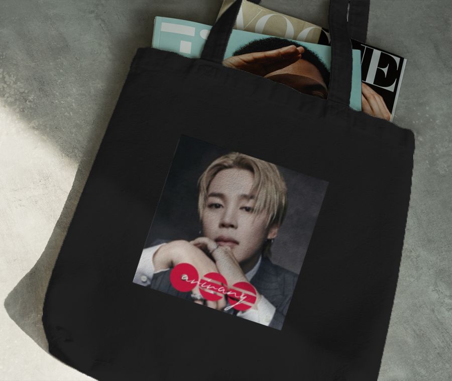 BTS arirang-Jimin-red Tote Bag - Frankly Wearing