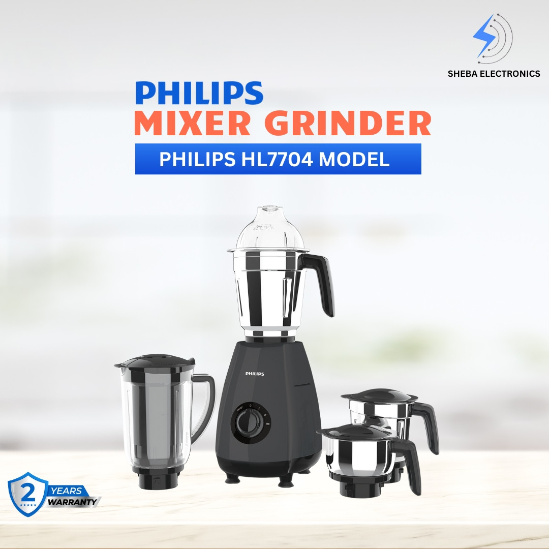 Phillips HL7704/00 black 1000 Juicer Mixer Grinder (4 Jars, Black) - Thumbnail 2