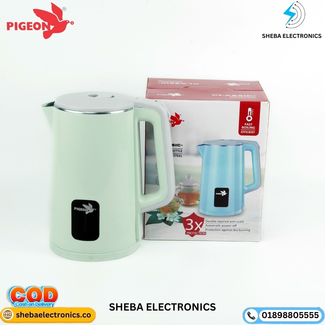 Pigeon Classic Plus - Model PG-02 Electric Kettle Stainless Steel 1.8 Ltr - Thumbnail 4