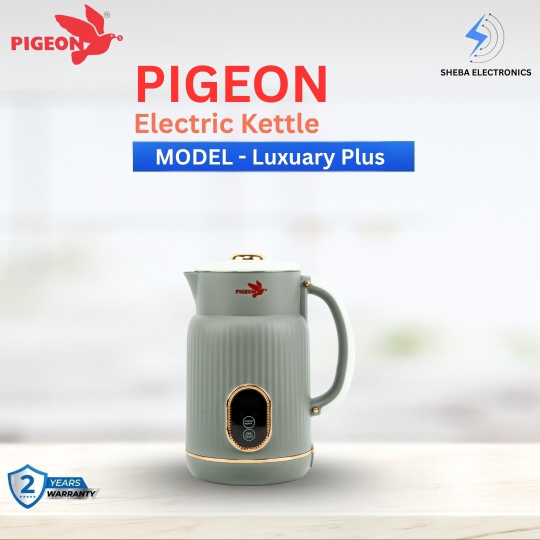 Pigeon Luxuary Plus - Model PG-04 Electric Kettle Stainless Steel 1.8 Ltr