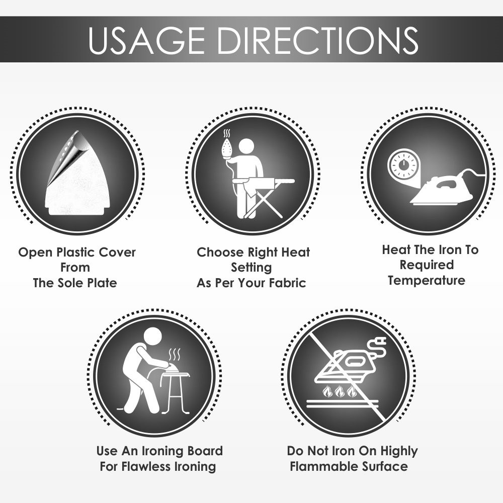 Philips Dry Iron HD1182/28 & 1000w Power - Thumbnail 2