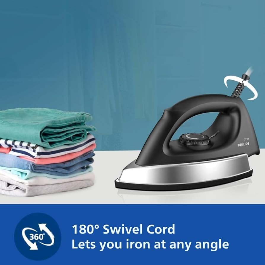 Philips GC181/80 Heavy-Weight Super Dry Iron | 1000 Watt - Thumbnail 2