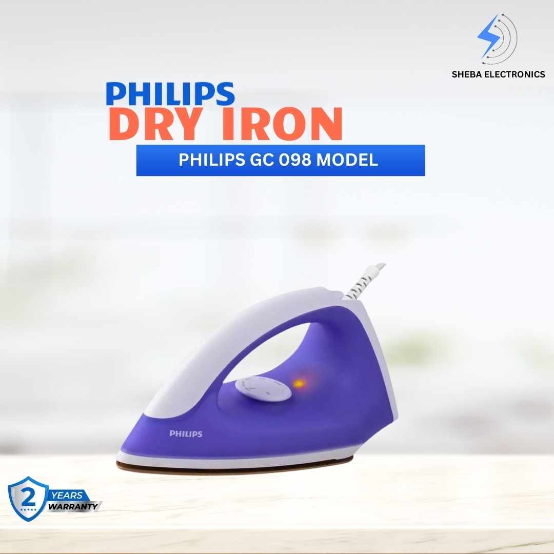 Philips Classic Dry Iron GC098/30 -Purple 750W