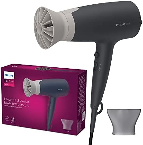 Philips 3000 Series Hair Dryer BHD351 – Powerful Drying with ThermoProtect Technology-2100W powerful motor - Thumbnail 3