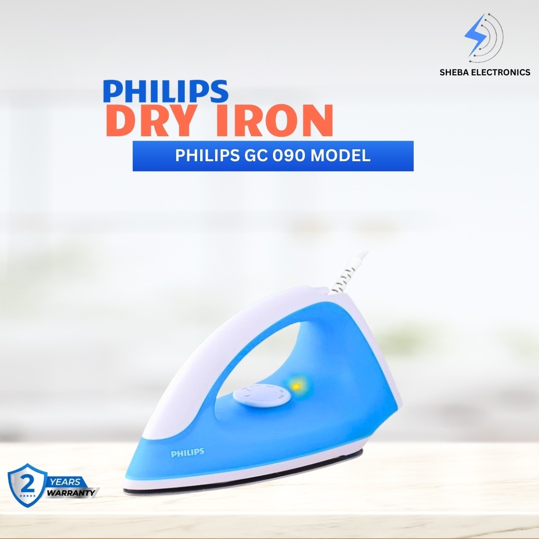 Philips Dry Iron GC090 750 Watts (Blue) - Thumbnail 3
