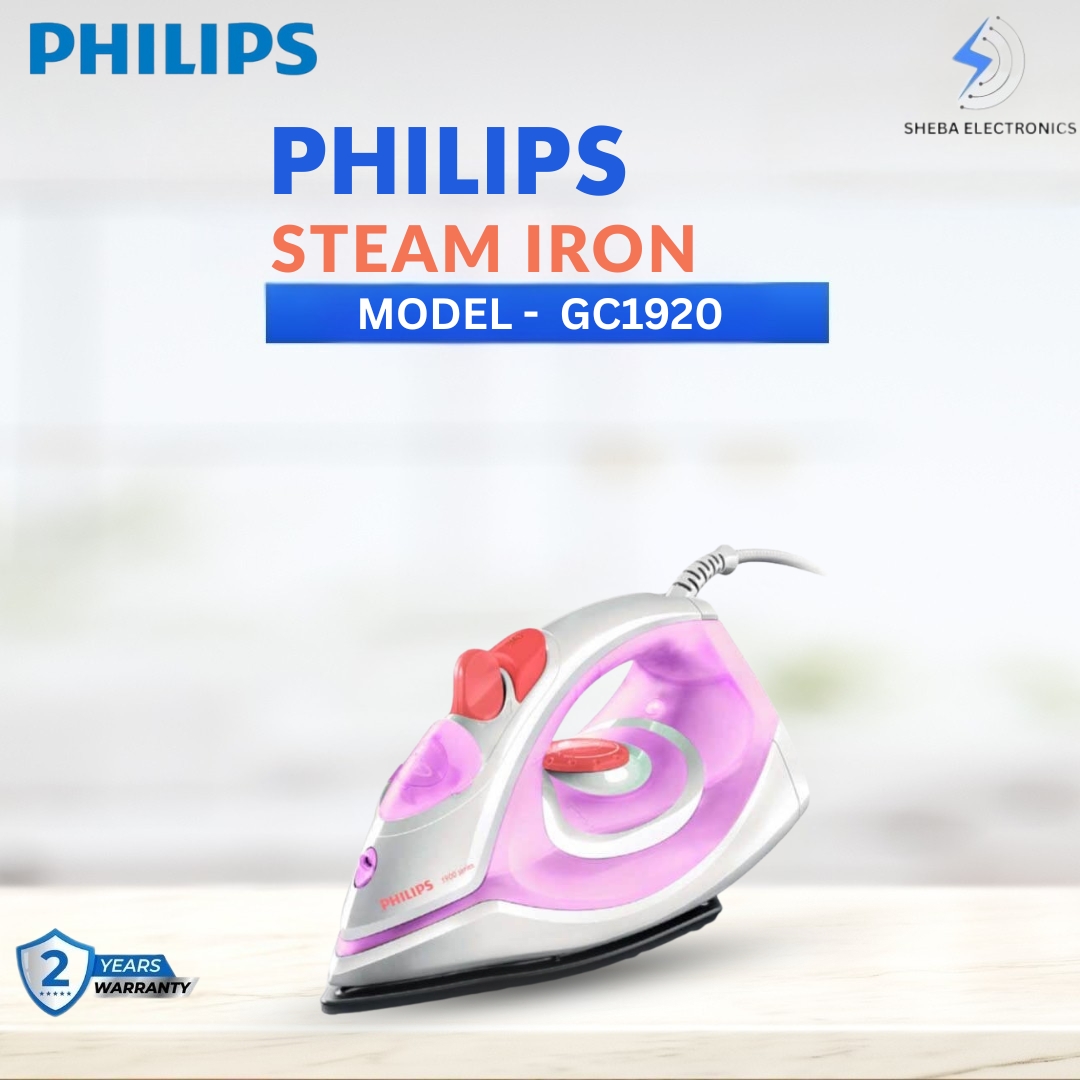 Philips GC1920/40 Steam Iron Non-Stick Soleplate 1440 Watt