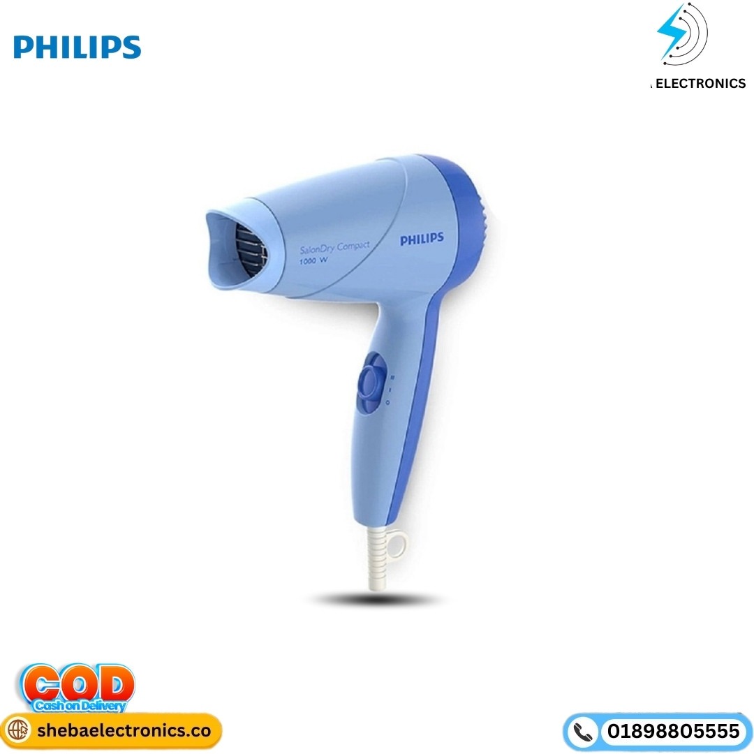 PHILIPS HP8142/00 1000 Watts Hair Dryer (Blue) - Thumbnail 2