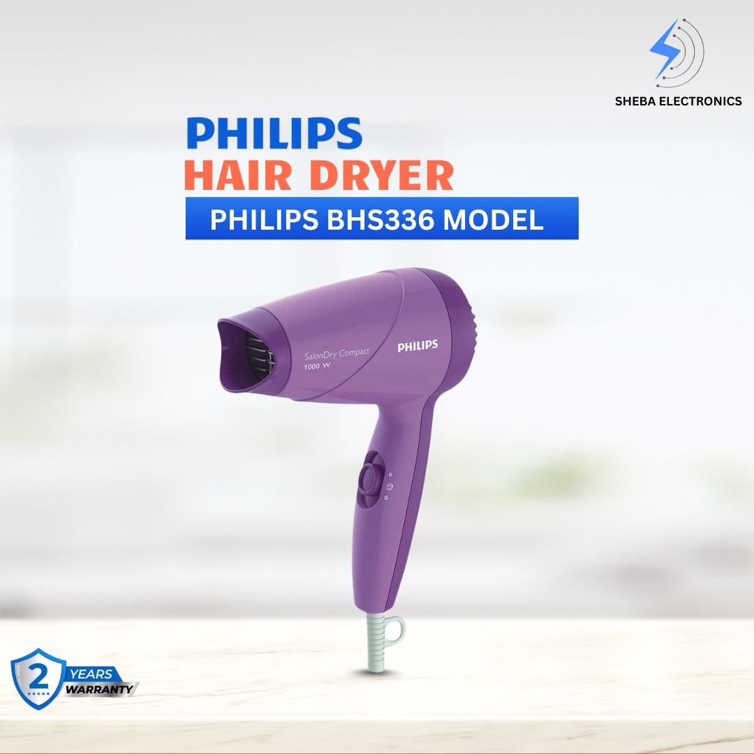 Philips HP8100/46 Hair Dryer-1000 Watts- Purple - Thumbnail 4