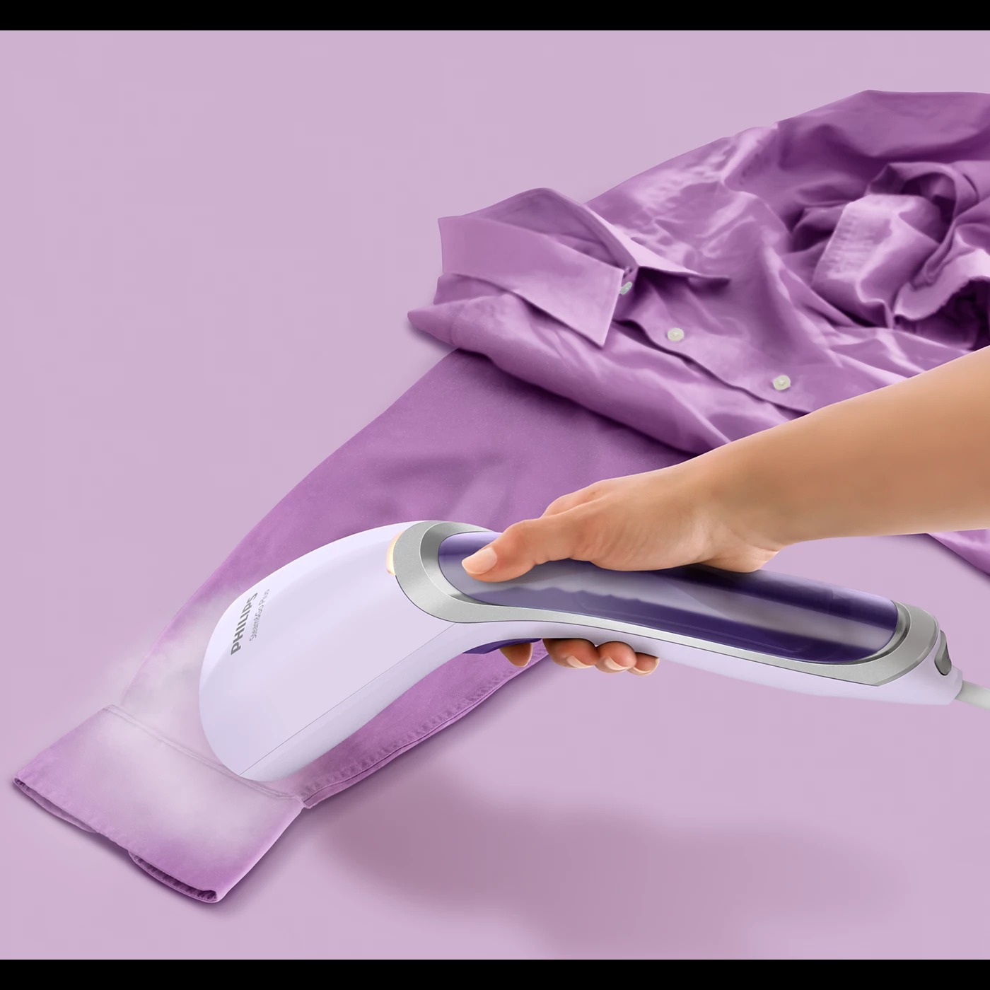 Philips GC360/30 Handheld Garment Steamer Vertical & Horizontal Steaming, 1200 Watt. - Thumbnail 3