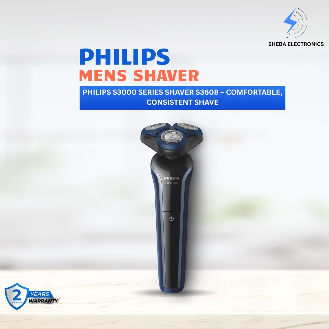 Philips S3000 Series Shaver S3608 – Comfortable, Consistent Shave