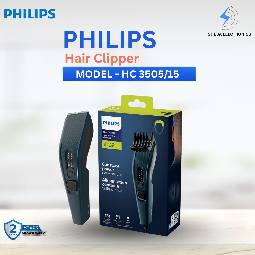 PHILIPS Hair Clipper Series 3000, Corded Electric, Hc3505/15, Multicolor - Thumbnail 5