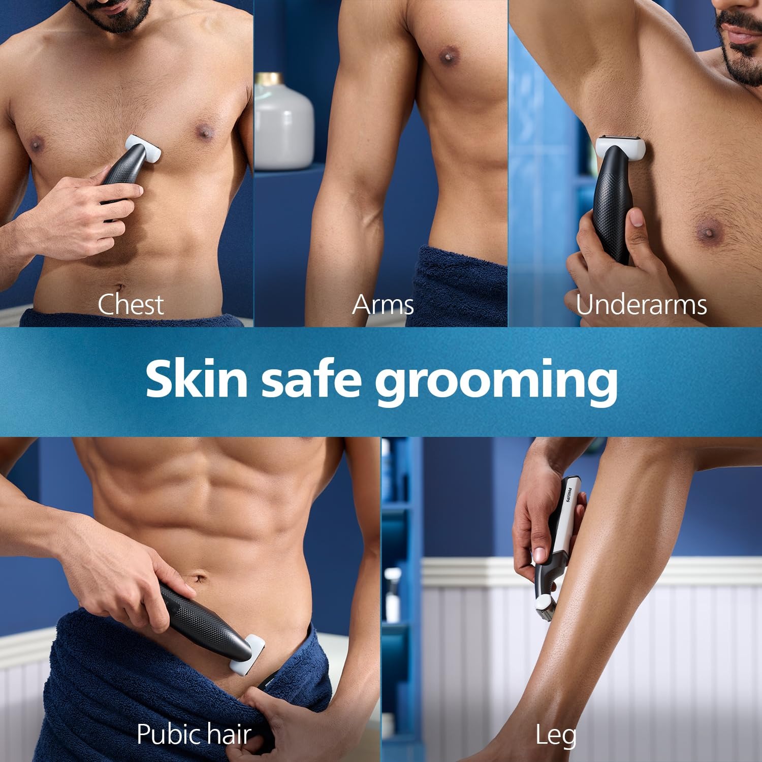 Philips BG3007/01 Body Groomer for Men – Skin Safe All-in-One Trimmer - Thumbnail 2