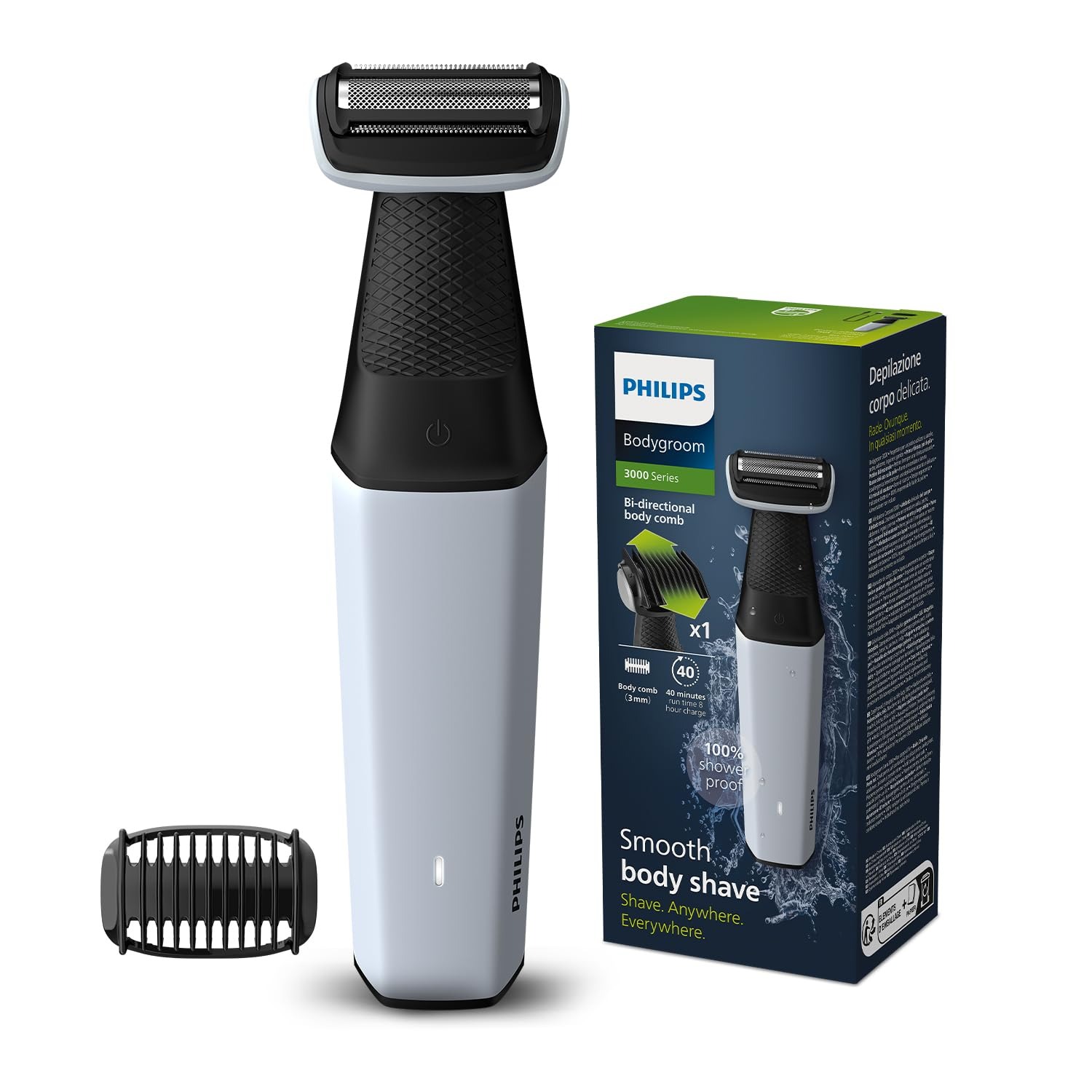 Philips BG3007/01 Body Groomer for Men – Skin Safe All-in-One Trimmer - Thumbnail 4