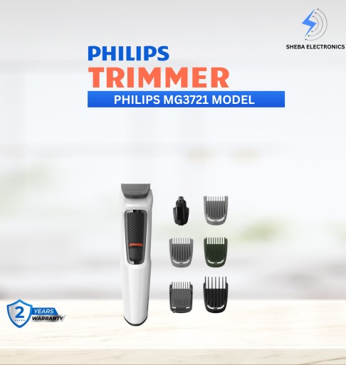 Philips MG3721/65 Multigroom 7-in-1 Face, Hair & Body Trimmer – Series 3000 for Men - Thumbnail 5