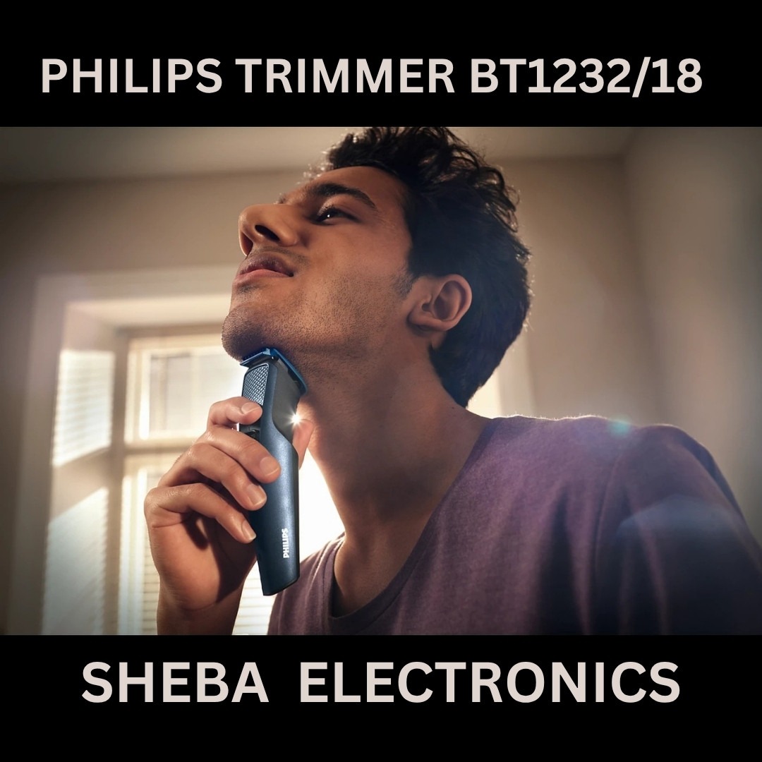 Philips BT1232/18 Battery Powered Skin-Protect Beard Trimmer for Men - Cordless Rechargeable with USB Charging - Thumbnail 3