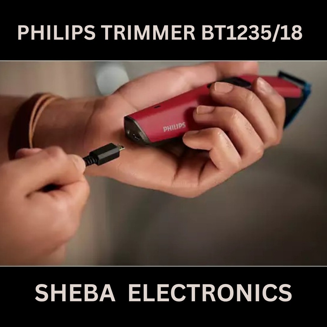 Philips Battery Powered BT1235/15 Skin-friendly Beard trimmer for Men Dura Power Technology, Cordless Rechargeable with USB Charging, Charging indicator, Travel lock - Thumbnail 3