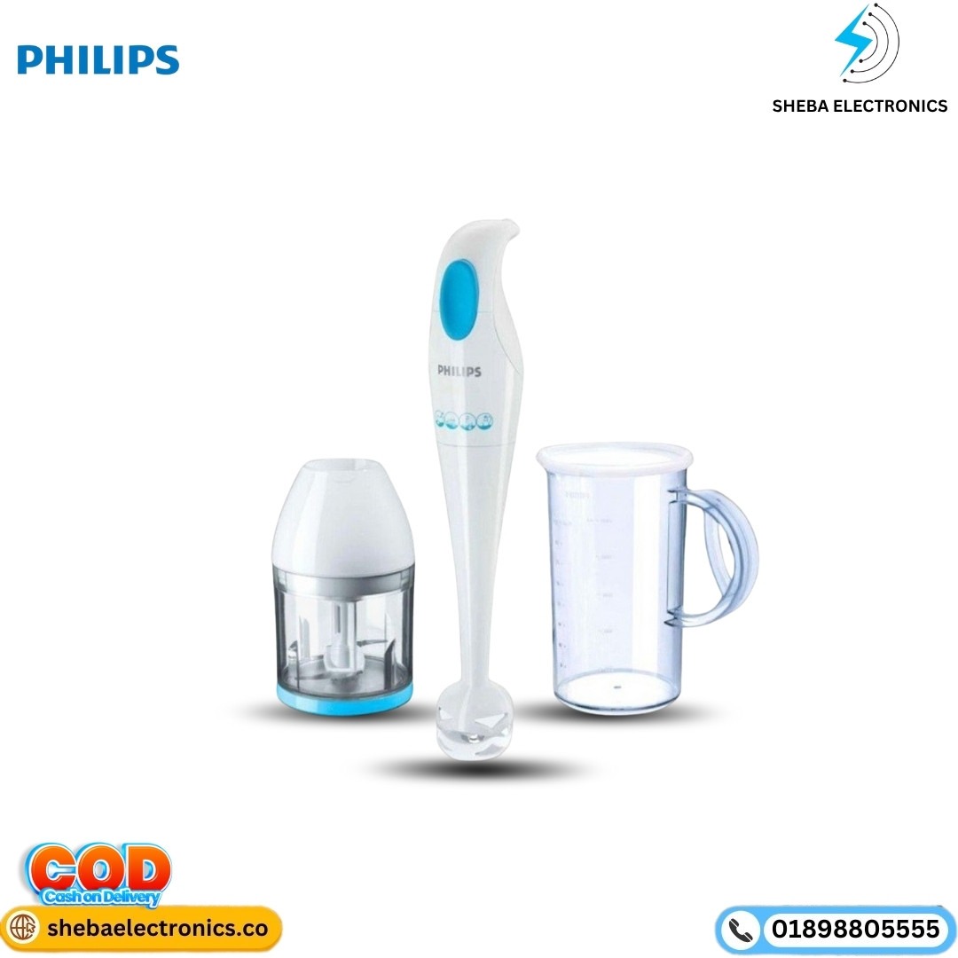 Philips HR1351/90 Hand Blender with Chopper 250 Watts-White - Thumbnail 2