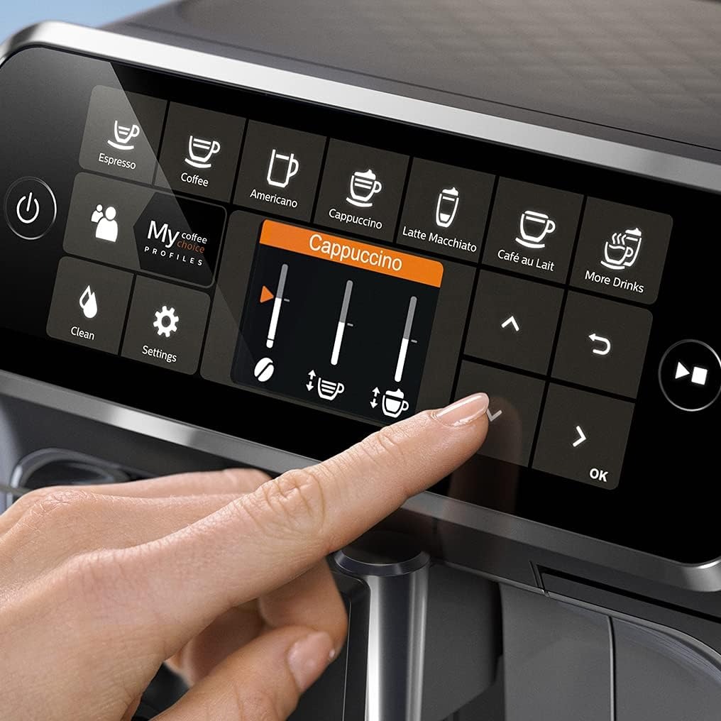 Philips 4300 Series Fully Automatic Espresso Machine (EP4346/70) – LatteGo, 8 Coffee Varieties, TFT Display, 15 Bar Pressure - Thumbnail 3