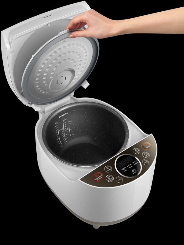 Philips Digital Rice Cooker HD4515 – 1.8L | Smart 3D Heating | Bakuhanseki Inner Pot | 8 Cooking Menus - Thumbnail 4