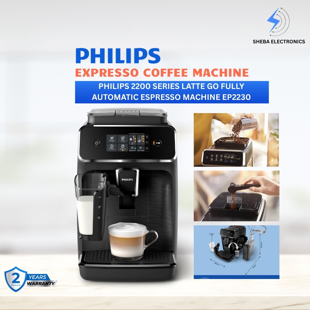 Philips 2200 Series LatteGo Fully Automatic Espresso Machine EP2230 - Thumbnail 5