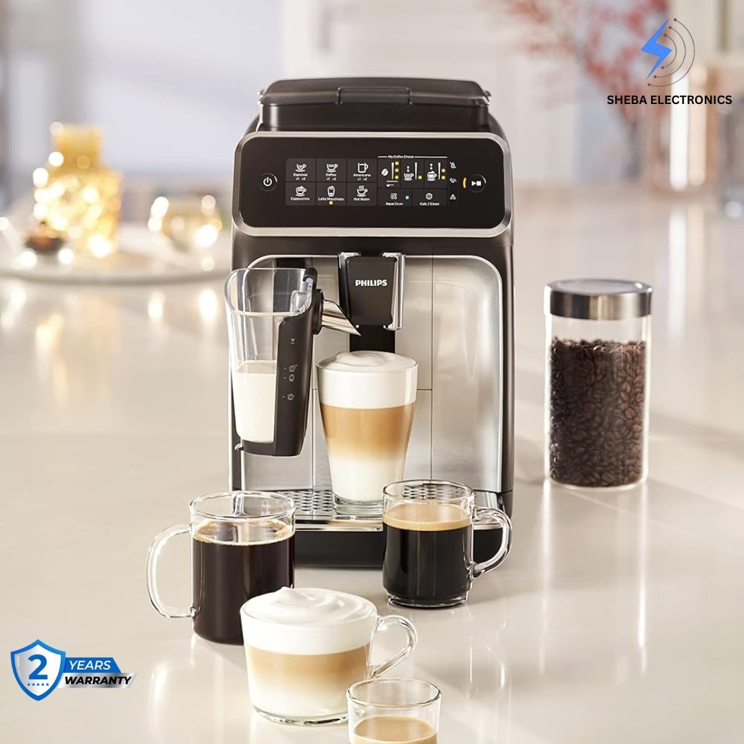 Philips Fully Automatic Espresso Machine EP2220 Series 2200 1500W, 1.8L, Classic Milk Frother, Touch Display, 2 Beverages - Thumbnail 4