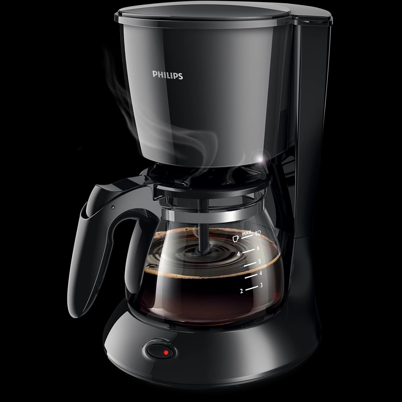 Philips HD7432/20 Drip Coffee Maker, 0.6 L, Ideal for 2-7 cups, 750W, Black, Medium . - Thumbnail 2