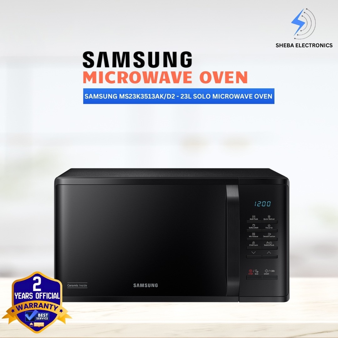 Samsung 23L Solo Microwave Oven MS23K3513AK/D2 - Thumbnail 5