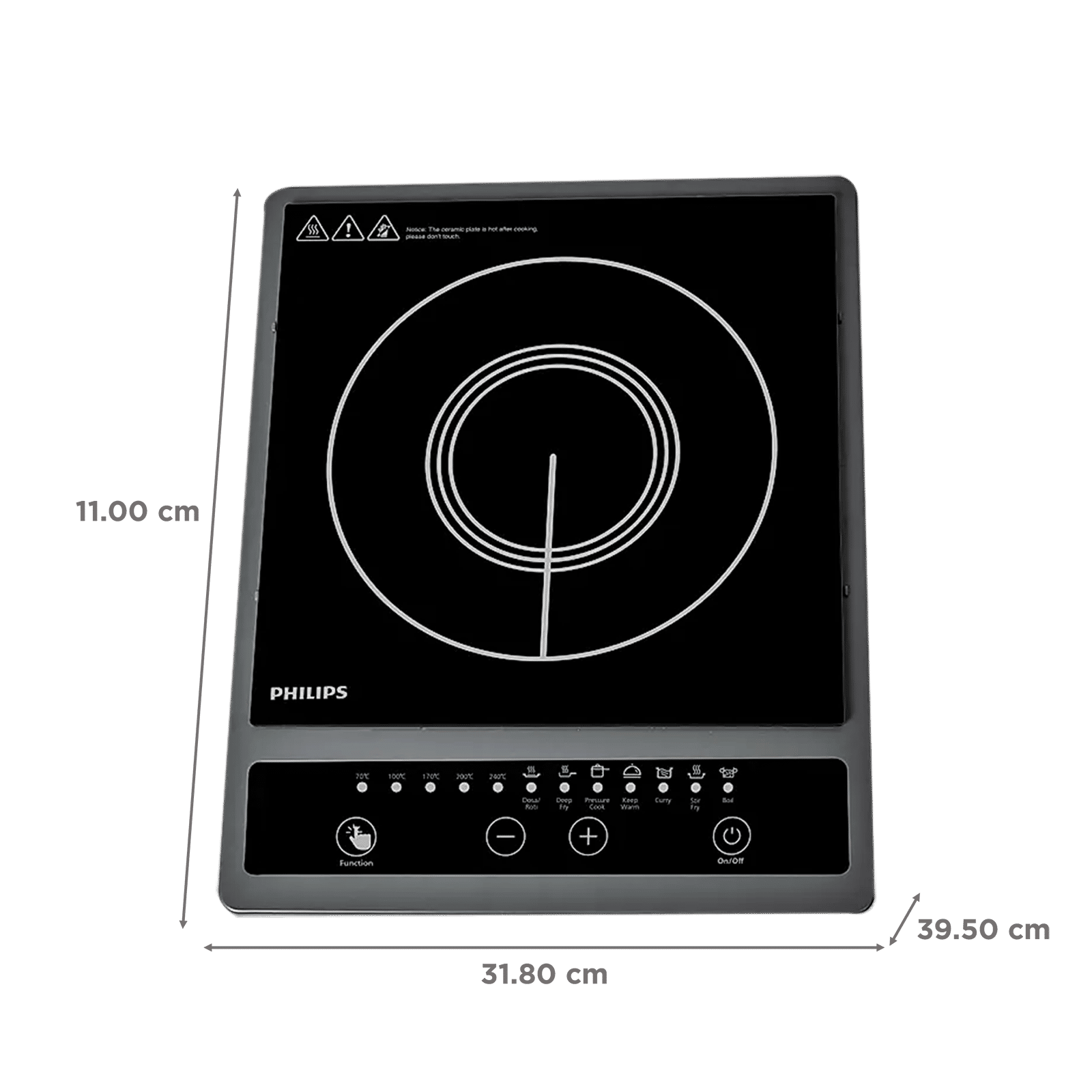 Philips HD4944  Induction Cooker 1000-Series – 1500Watts | Safe & Fast Cooking Solution - Thumbnail 4