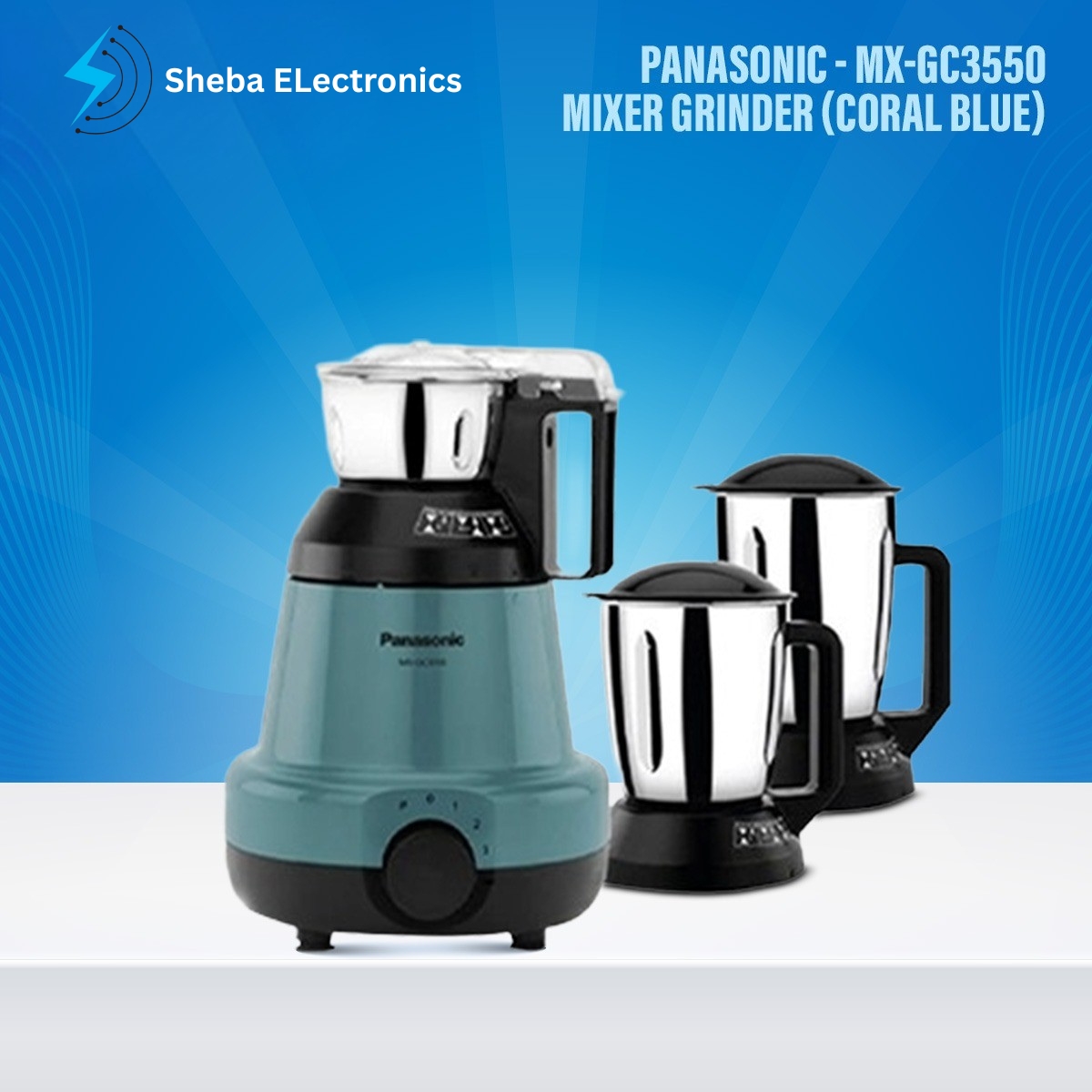 Panasonic MX-GC3550 Mixer Grinder - Thumbnail 2