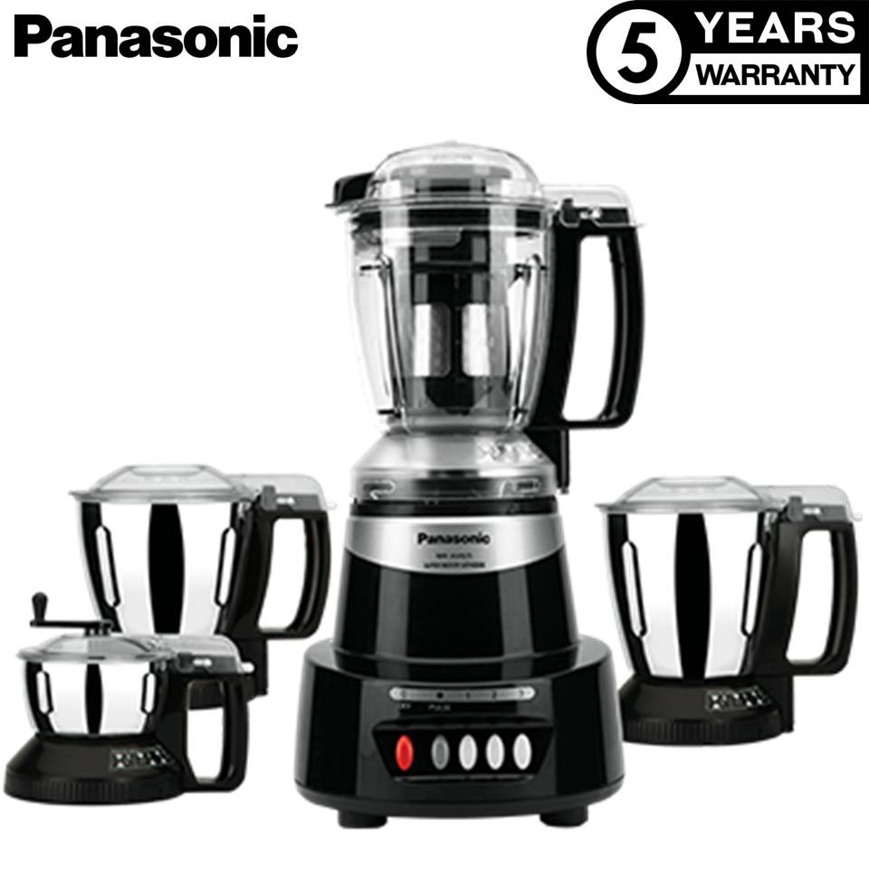 Panasonic MX-AV425 1500-Watt Powerful Super Mixer Grinder - Charcoal Black - Thumbnail 4